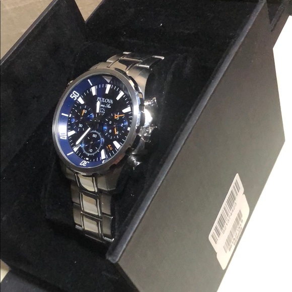 Bulova Marine Star Chronograph Watch w/Blue Dial - Picture 2 of 12